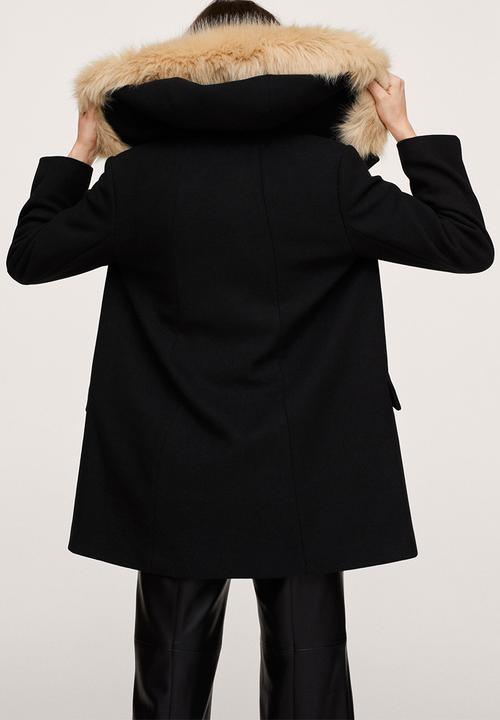 MANGO - Coat work - black