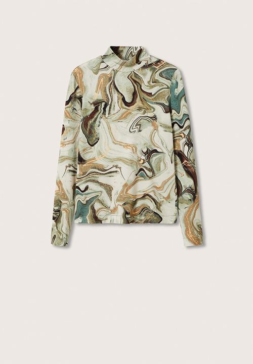 MANGO - T-shirt second - green