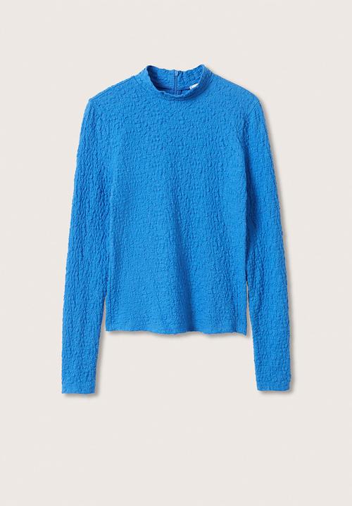 MANGO - T-shirt marian - medium blue