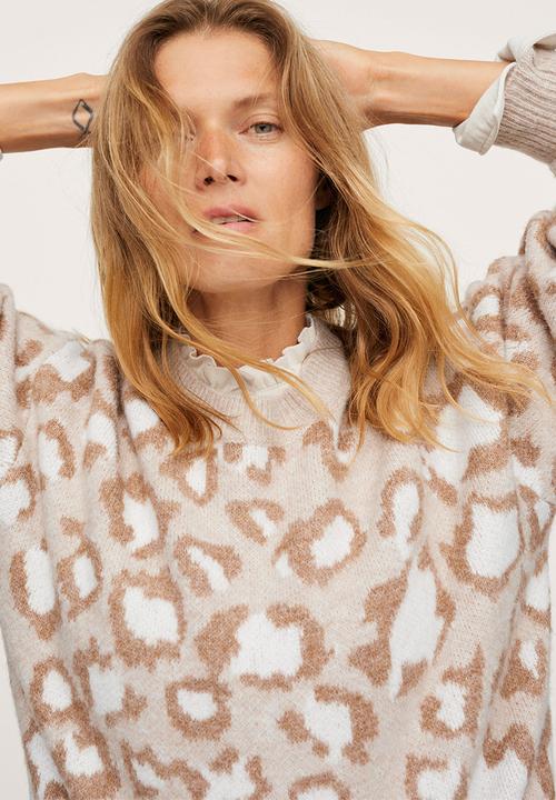 MANGO - Sweater salou - medium brown