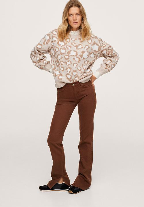 MANGO - Sweater salou - medium brown