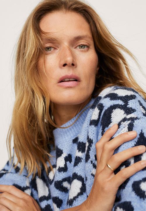 MANGO - Sweater salou - mid blue