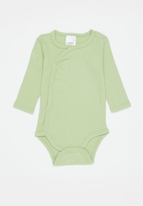 Pop Candy - Baby boys 2 pack bodyvest - green