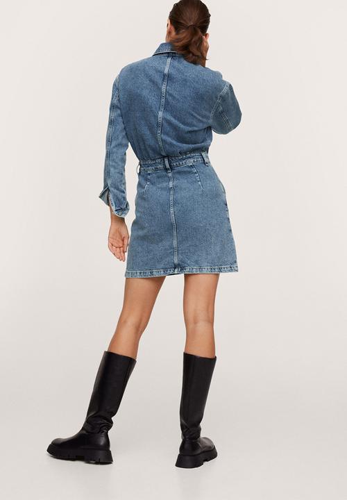 MANGO - Dress gillian - blue