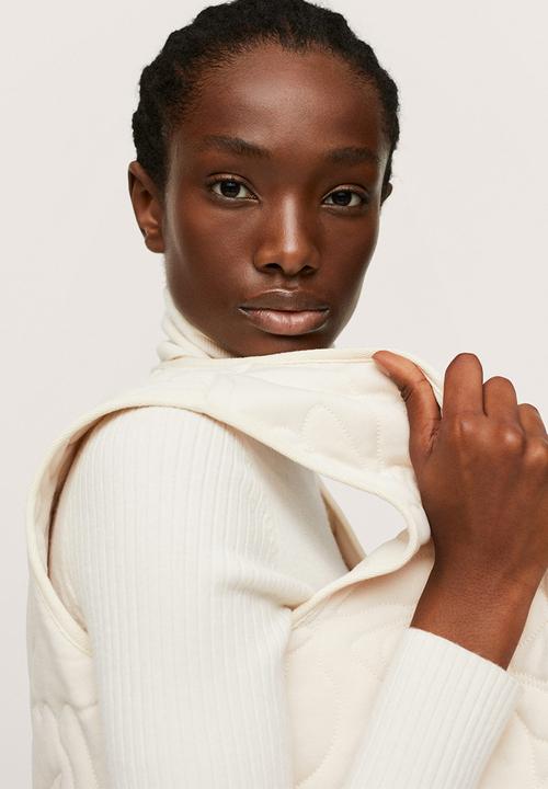 MANGO - Waistcoat cata - light beige
