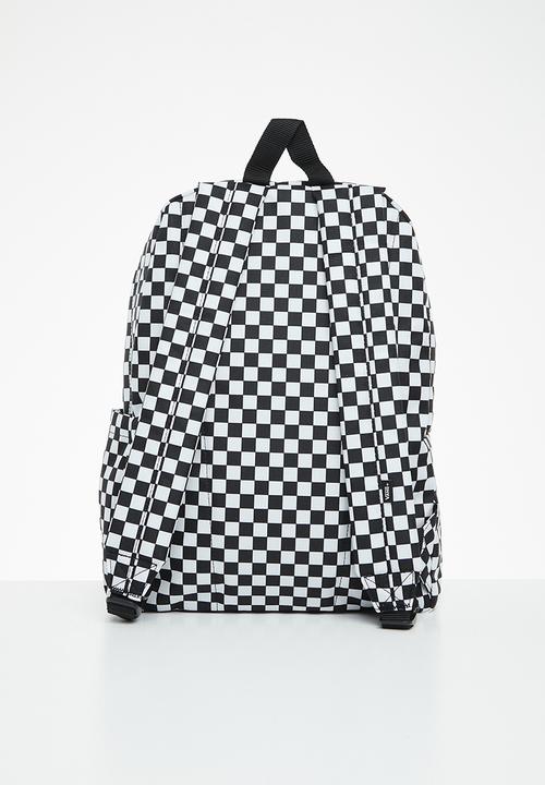 Vans - Old skool check backpack - black/white 