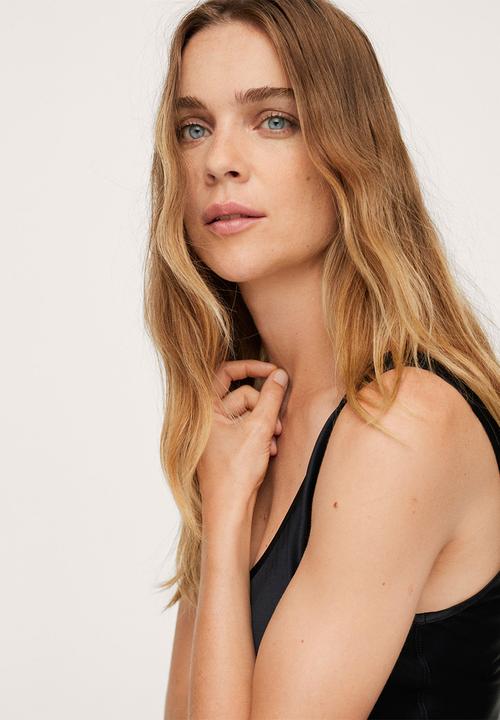 MANGO - Dress cava - black