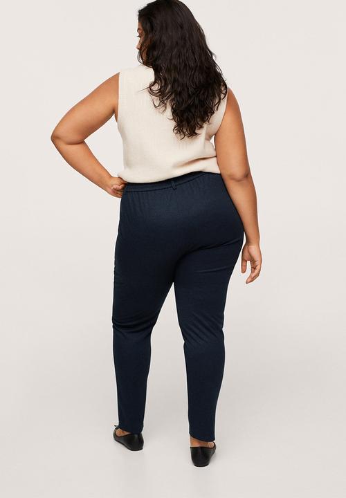 MANGO - Plus trousers travel - navy