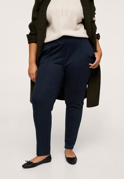 MANGO - Plus trousers travel - navy