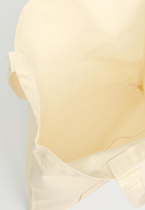 Superbalist - Face and hand graphic tote - natural