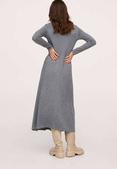 MANGO - Dress frima - medium grey