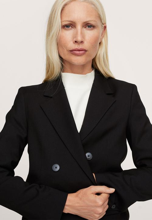 MANGO - Blazer greta - black