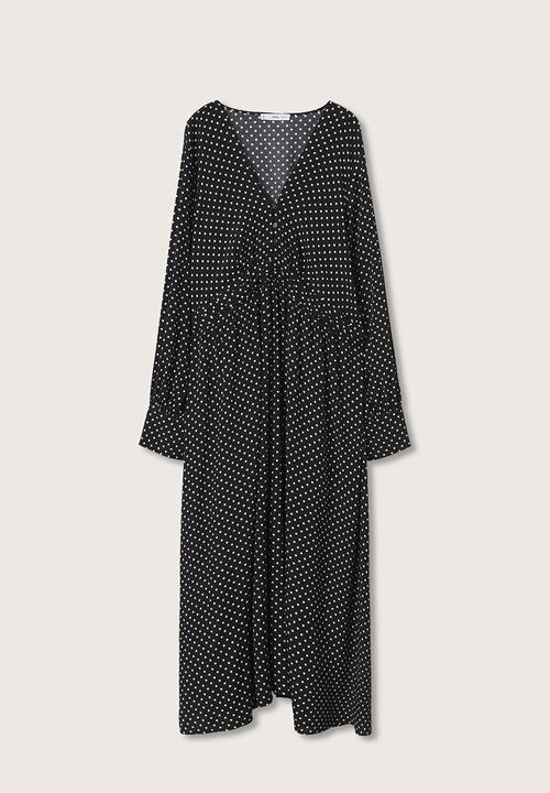MANGO - Plus dress rose - black