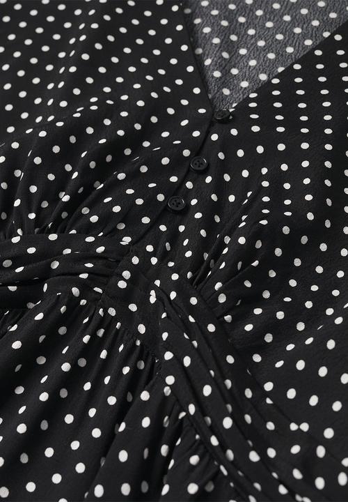 MANGO - Plus dress rose - black