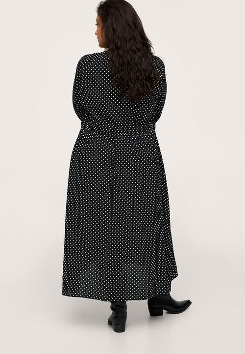 MANGO - Plus dress rose - black
