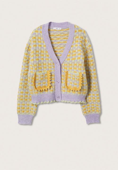 MANGO - Cardigan gofre - light/pastel purple