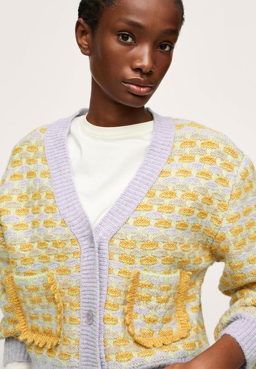 MANGO - Cardigan gofre - light/pastel purple