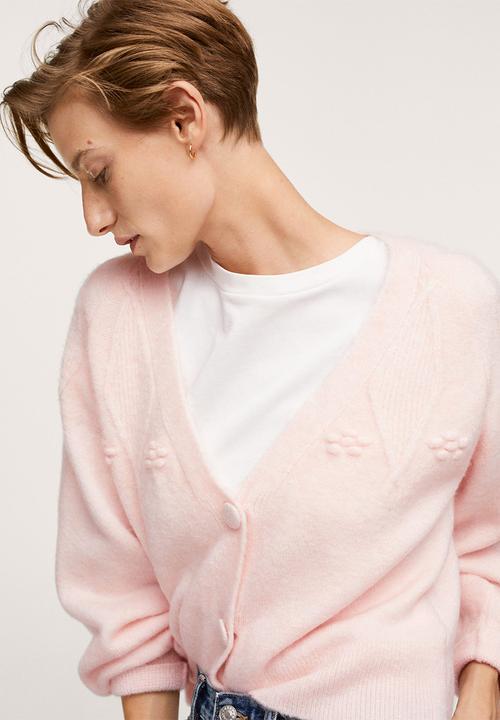 MANGO - Cardigan estrella - light/pastel pink
