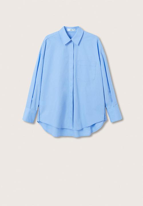 MANGO - Shirt celeste - light pastel blue