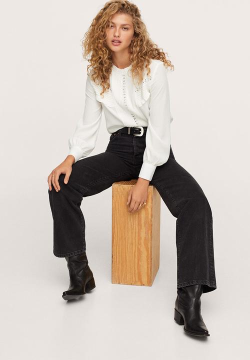 MANGO - Blouse jack - white