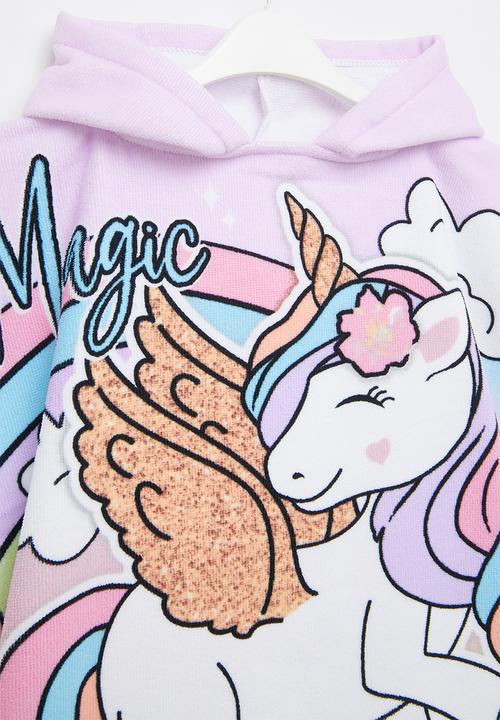 Character Group - Unicorn hooded towel  - multi