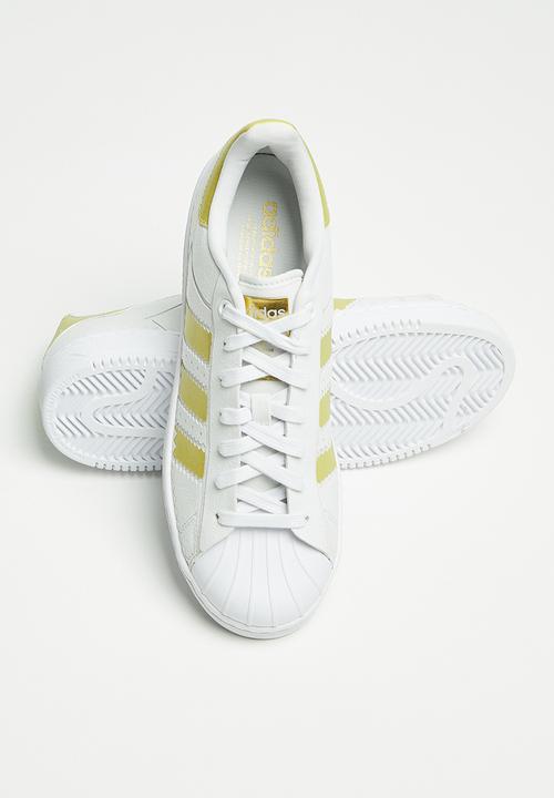 adidas Originals - Superstar ot tech w - h05641 - crystal white/gold met./ftwr white