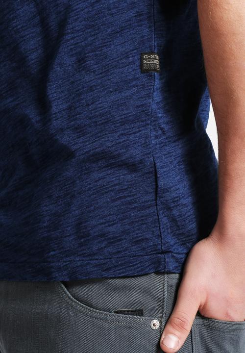 G-STAR - Indigo Grandad T-shirt 
