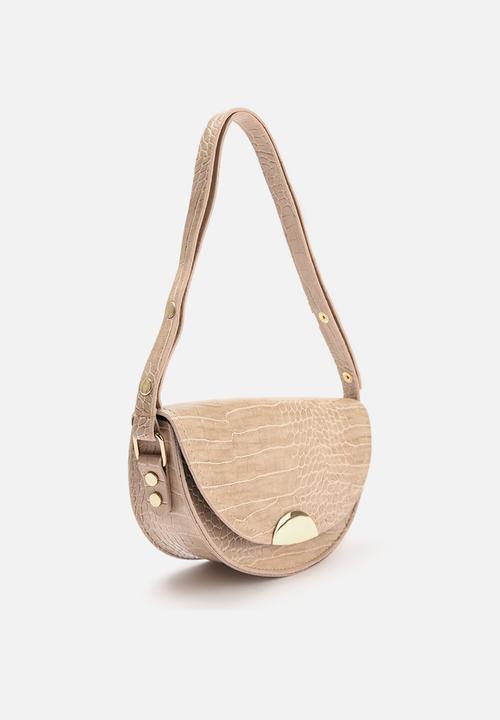 Trendyol - Faux croc bag - cream
