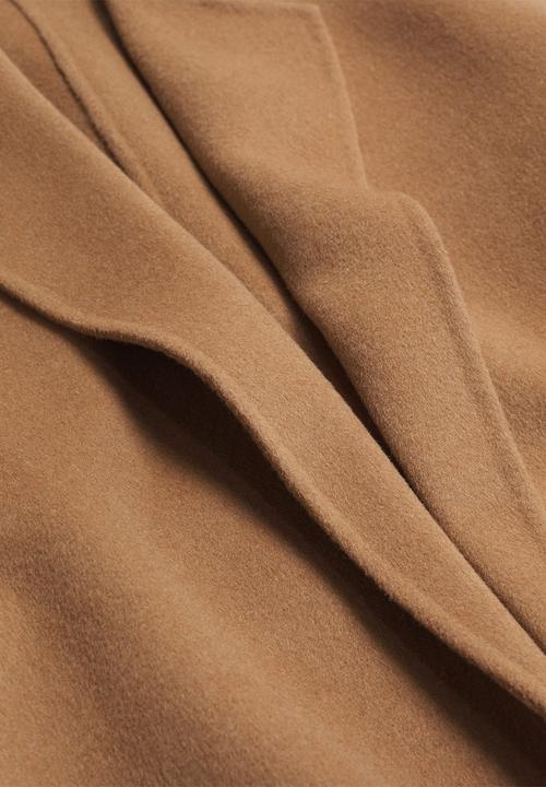 MANGO - Coat batin - medium brown