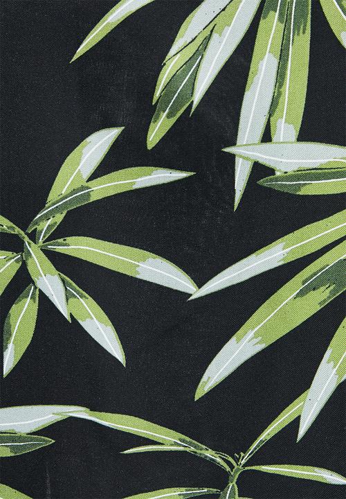 edit - Collared fitted maxi shirt dress - night foliage
