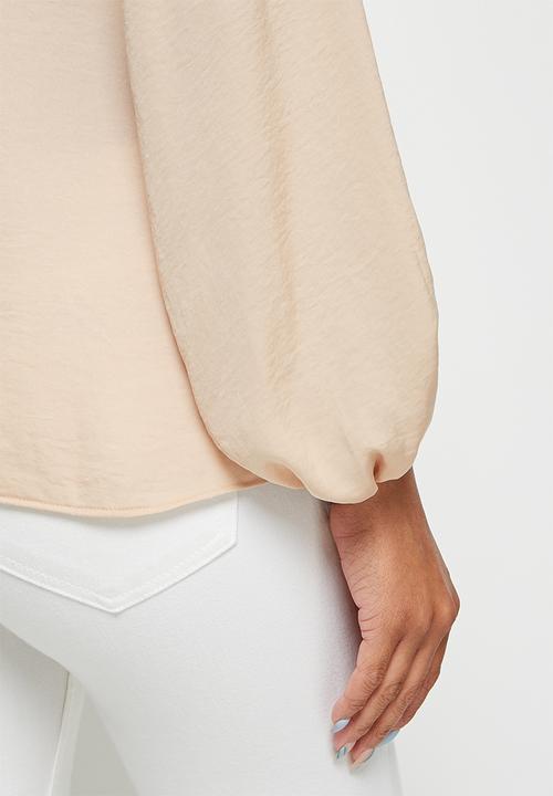 MILLA - Balloon sleeve blouse - natural beige