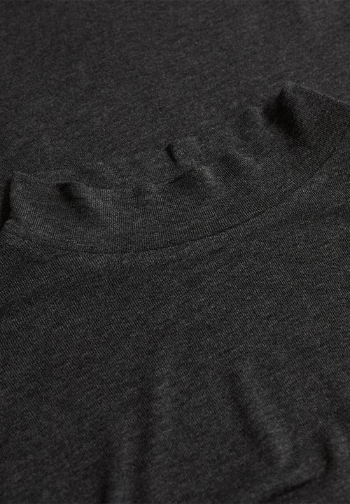 MANGO - T-shirt secondm - dark grey