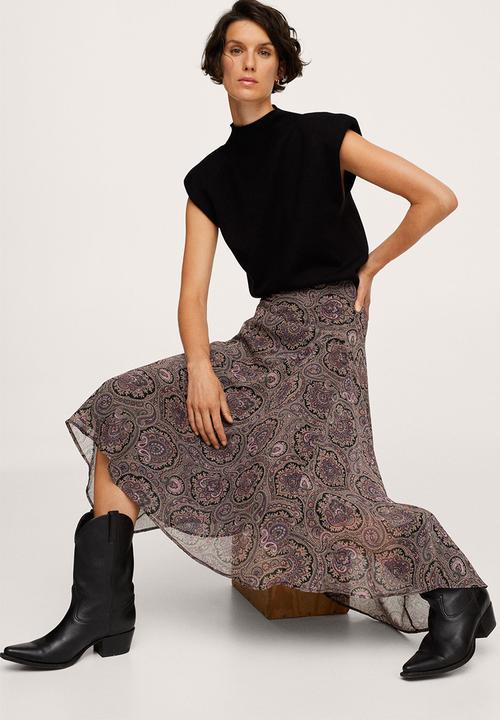 MANGO - Skirt morocca - light pastel purple