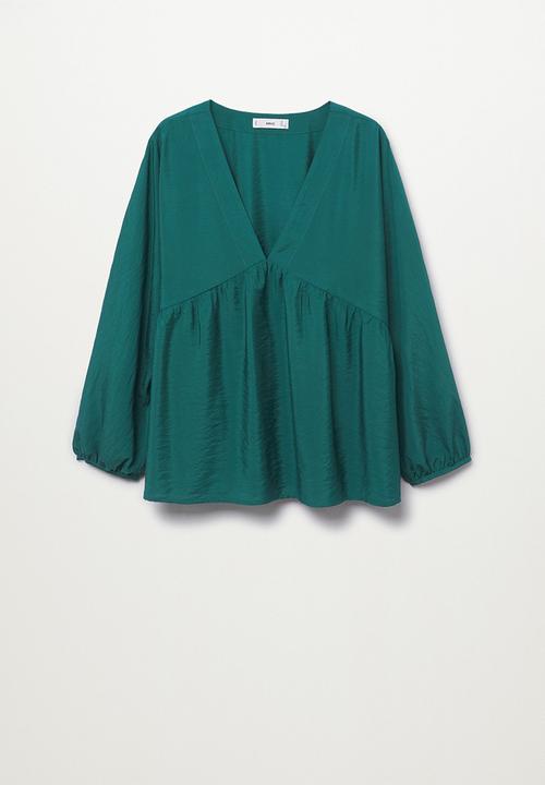 MANGO - Blouse alberta - green