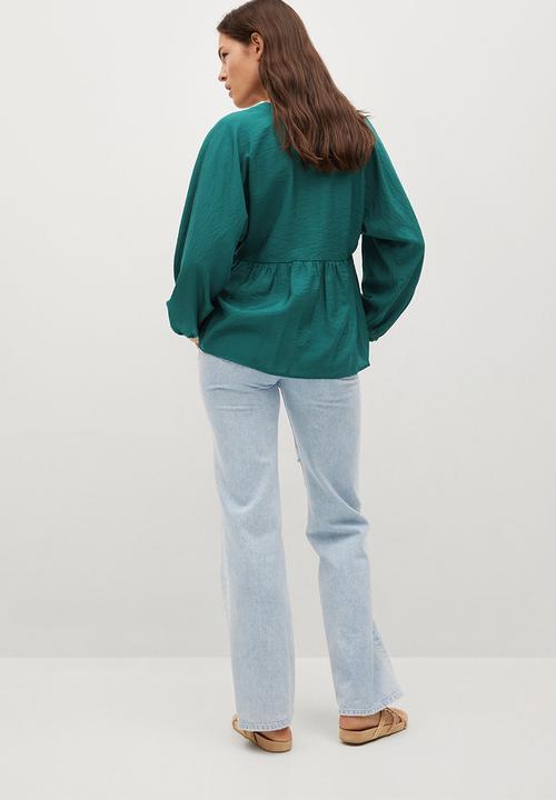 MANGO - Blouse alberta - green