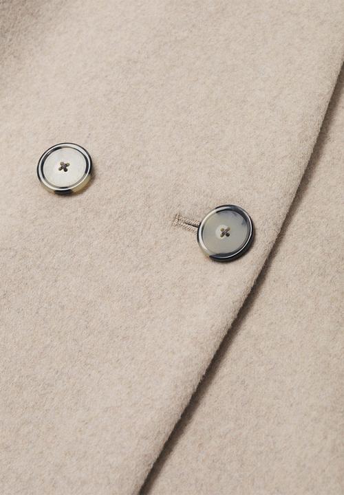 MANGO - Coat gala - light pastel grey