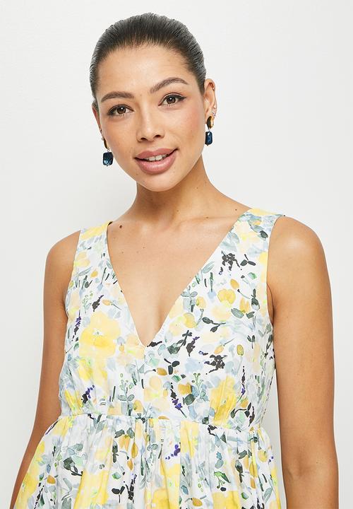 MILLA - Tie back detail mini dress - multi floral