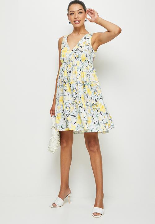 MILLA - Tie back detail mini dress - multi floral