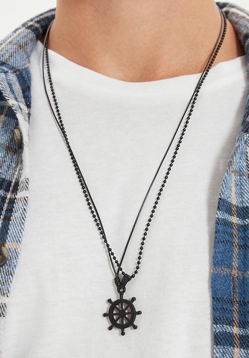 Trendyol - Sailor necklace - black
