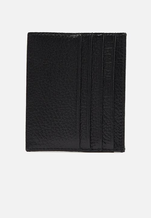 Trendyol - Pebbled leather cardholer - black