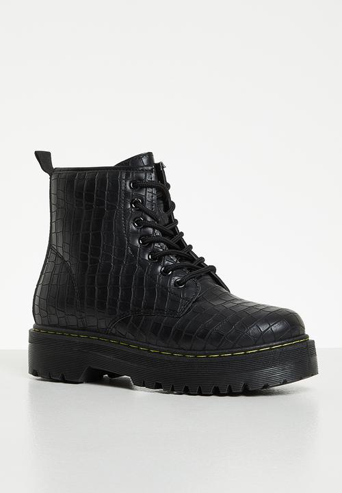 Superbalist - Roe lace up boot - black