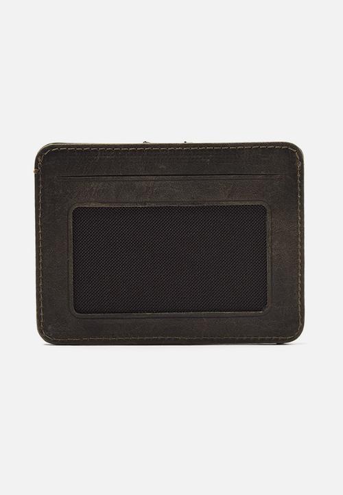 Trendyol - Small leather wallet - khaki
