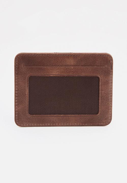 Trendyol - Small leather wallet - brown