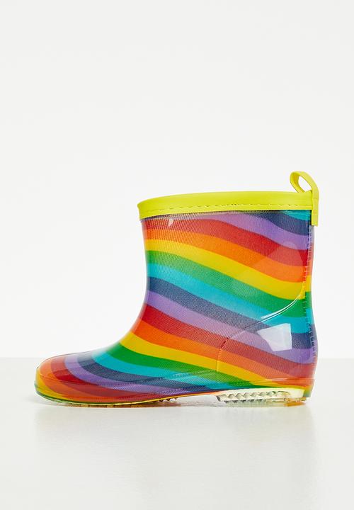 Pop Candy - Girls stripe rainboots - multi