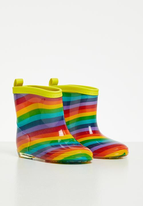 Pop Candy - Girls stripe rainboots - multi