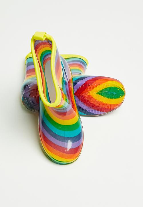 Pop Candy - Girls stripe rainboots - multi