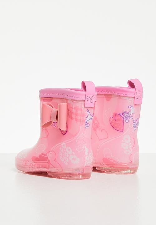 Pop Candy - Girls rainboots with bow - pink