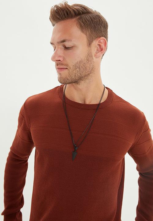 Trendyol - Arrowhead necklace - black