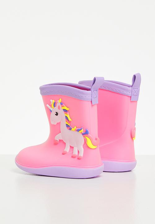 Pop Candy - Unicorn rainboots - pink