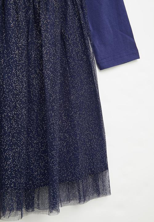 Pop Candy - Girls star tutu dress - navy